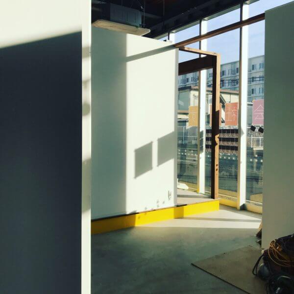 ひたちなかショールーム内装工事も大詰め