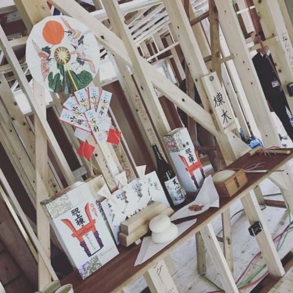 スタッフの家の上棟祭