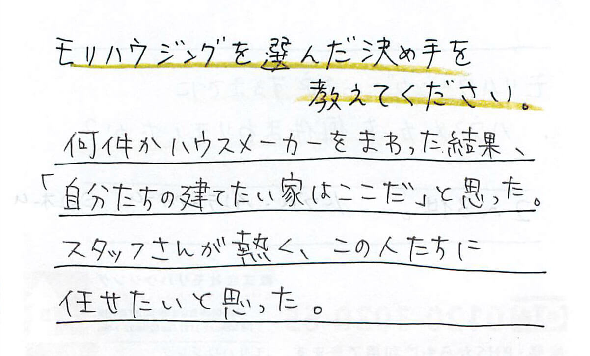 子供たちはモリハウジングに行くことを毎回楽しみにしていました。