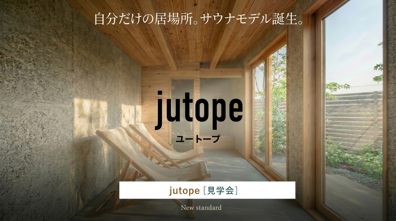 6月1日~6月30日「jutope」サウナモデル完成見学会【水戸市 笠原町】
